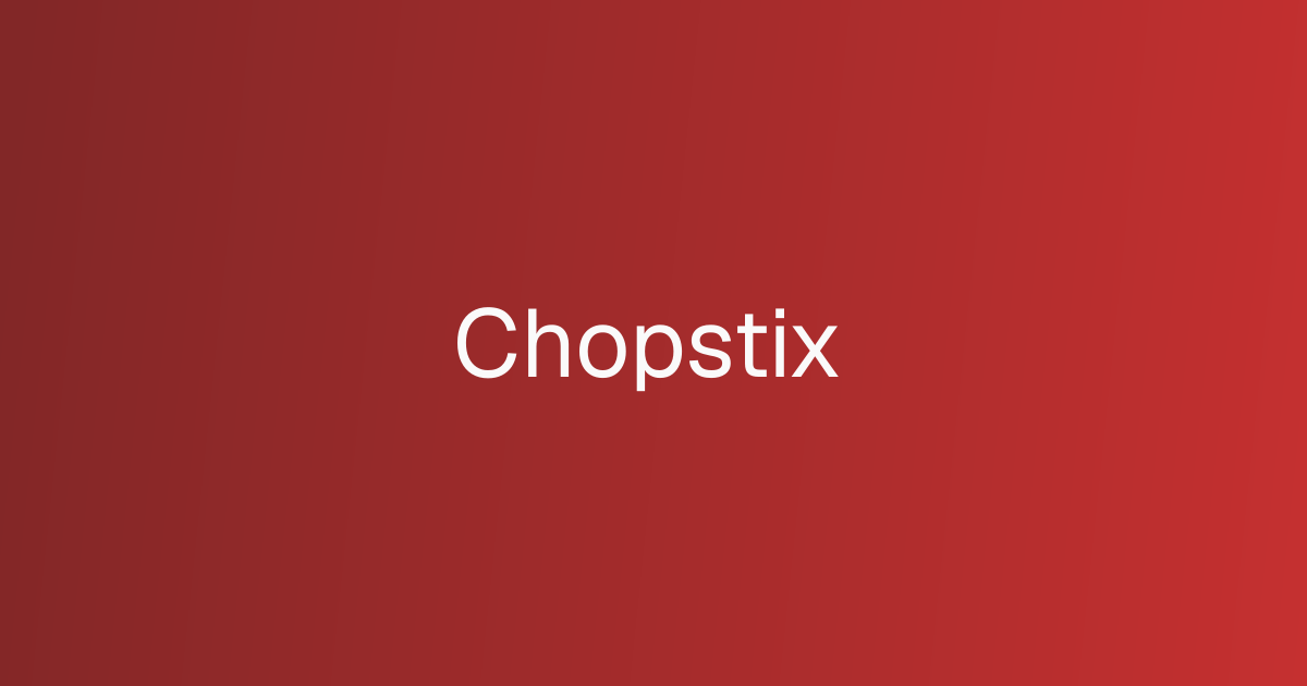 Chopstix cover